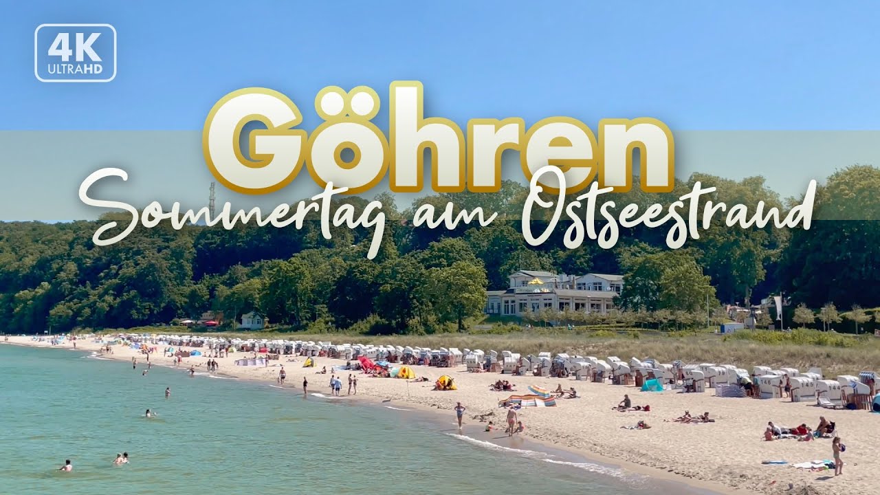 Sommertag auf der Promenade von Göhren - Rügen Urlaub 2022 (4K Walk)