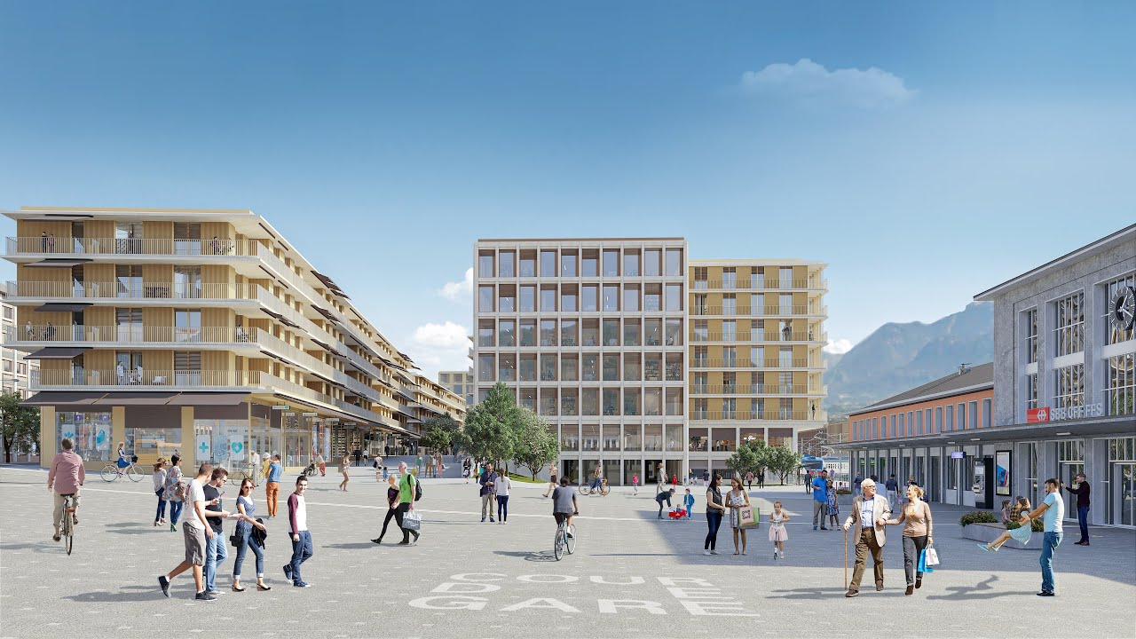 Bienvenue Chez Vous - Cour de Gare, &agrave; Sion