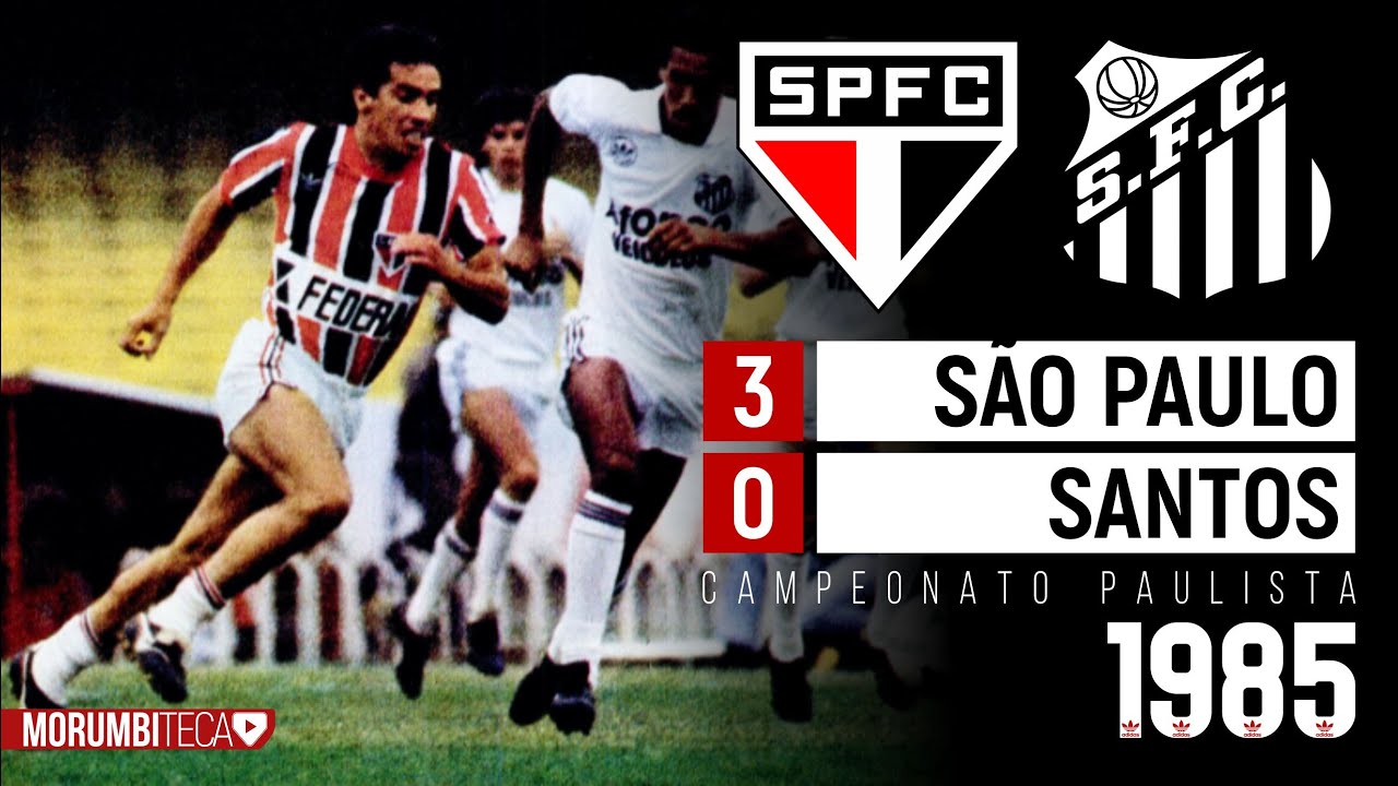 São Paulo 3x0 Santos - Paulista 1985 - MULLER E CARECA ENCANTAM FALCÃO, TELÊ E TODO O MORUMBI! #spfc