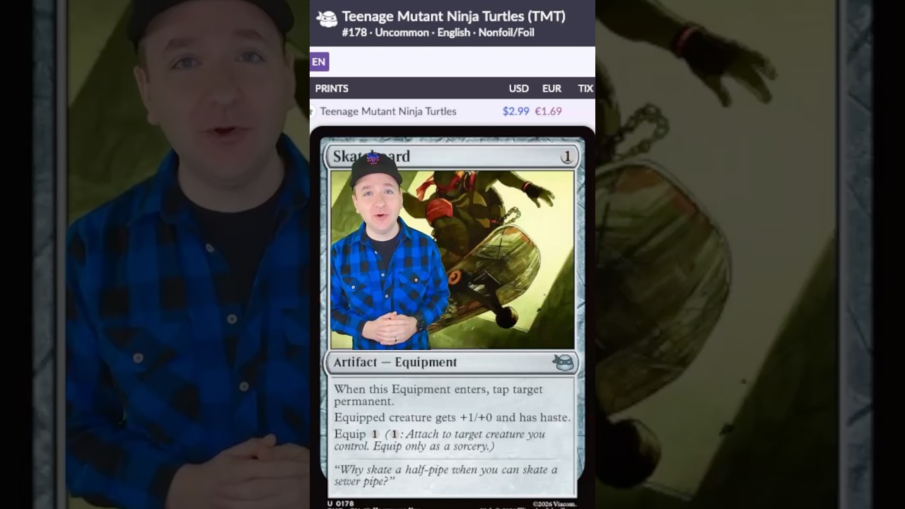 BETTER THAN BOOTS! Skateboard from Teenage Mutant Ninja Turtles (MTG TMT) | Magic: The Gathering
