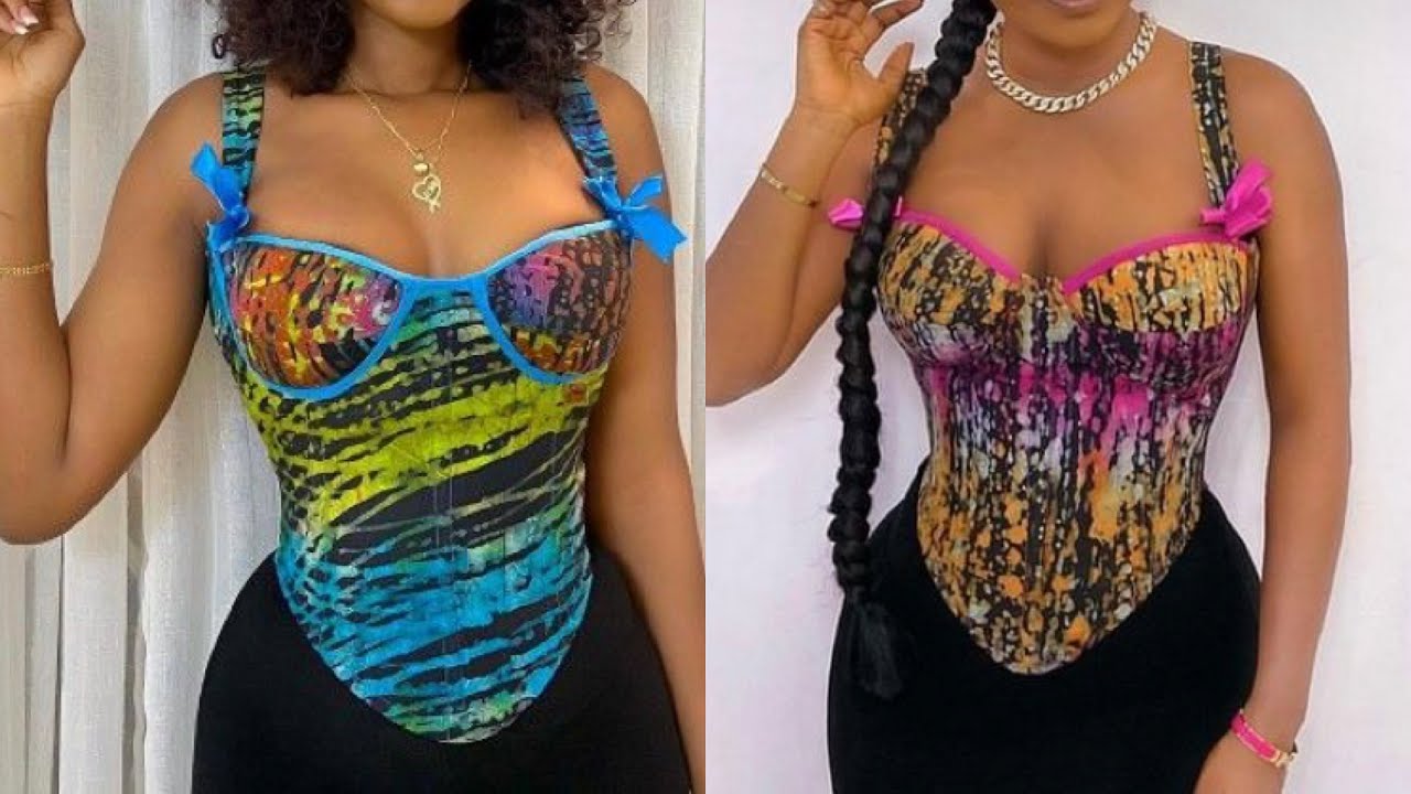 How to sew a corset with cut together strap for beginners
