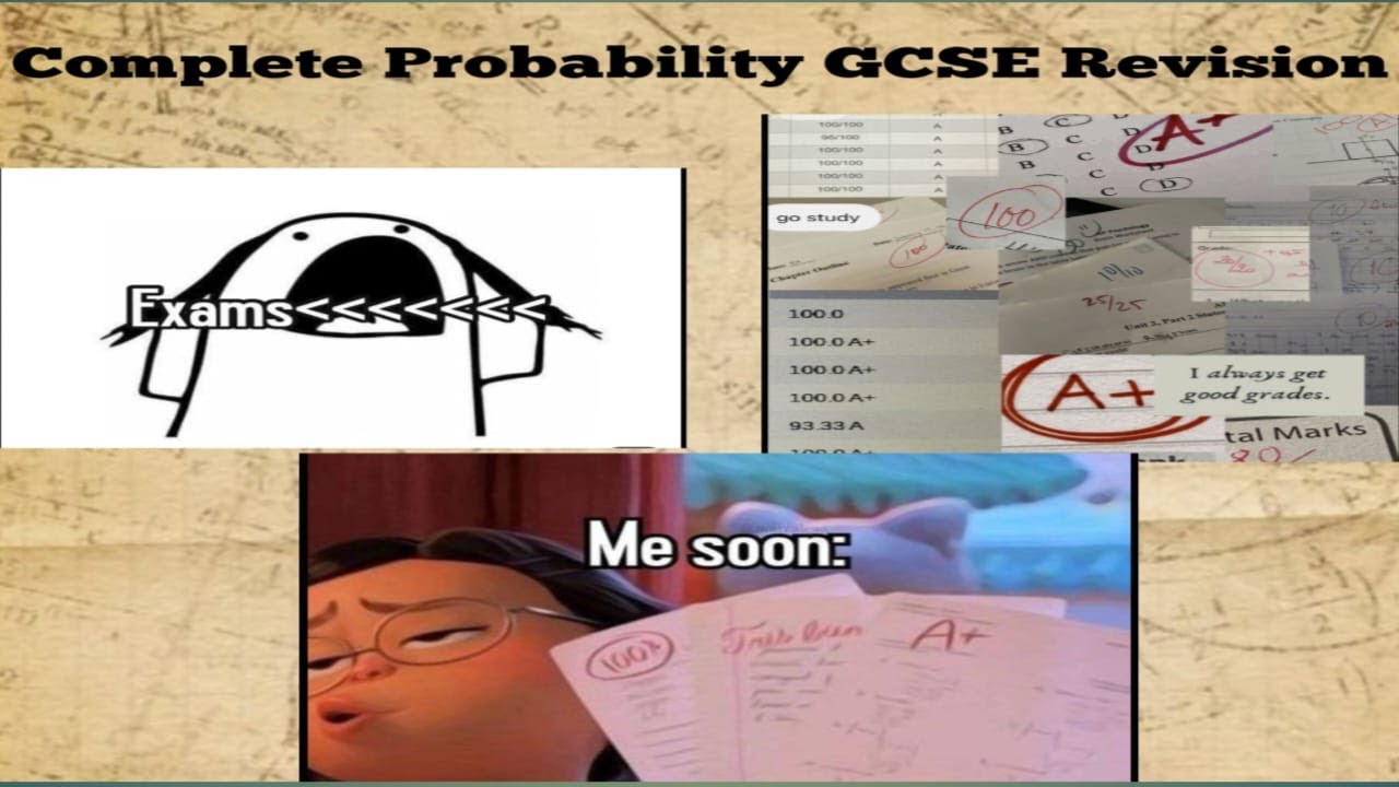 GCSE MATH Probability | Exam Questions Solved Revision  WHOLE Probability in 1 video