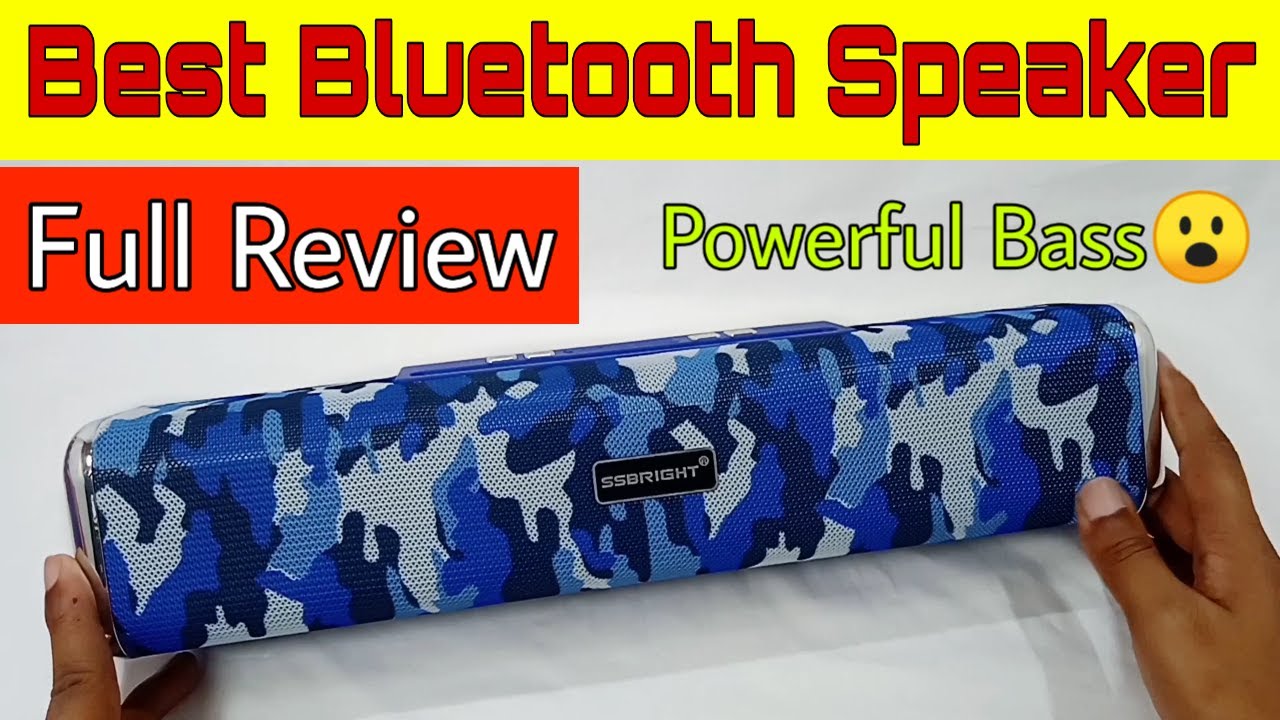 SSBRIGHT Best Bluetooth Speaker Unboxing With Full Review | Powerful Bass Bluetooth Speaker