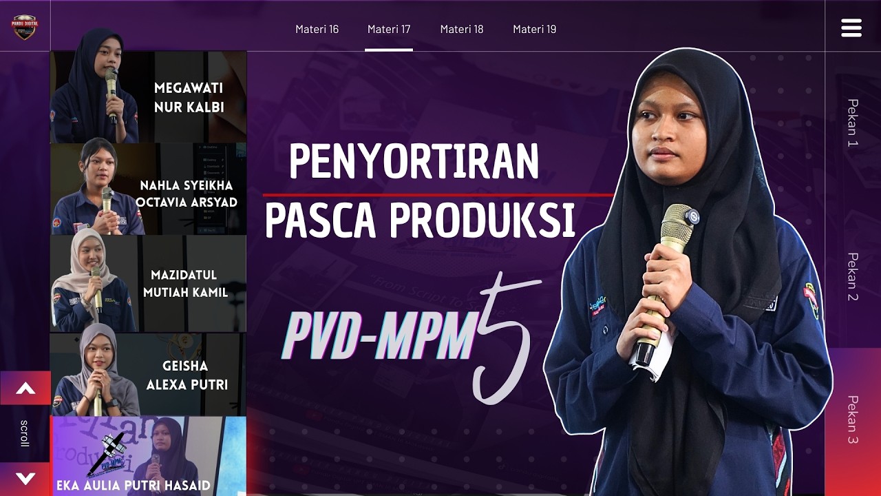 MATERI 17 || PVD-MPM 5 || Eka Aulia Putri Hasaid || Penyortiran Pasca Produksi