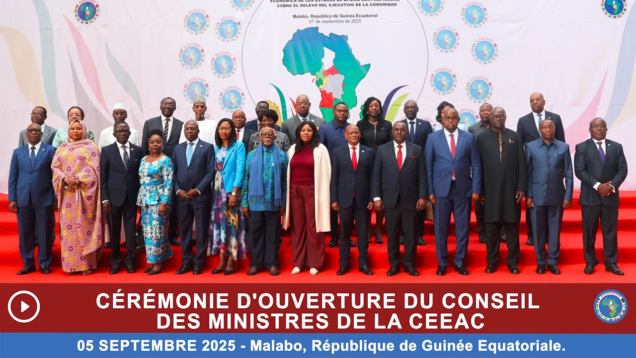 CEEAC Web TV : C&eacute;r&eacute;monie d'ouverture du Conseil des Ministres de la CEEAC - 05 Septembre 2025