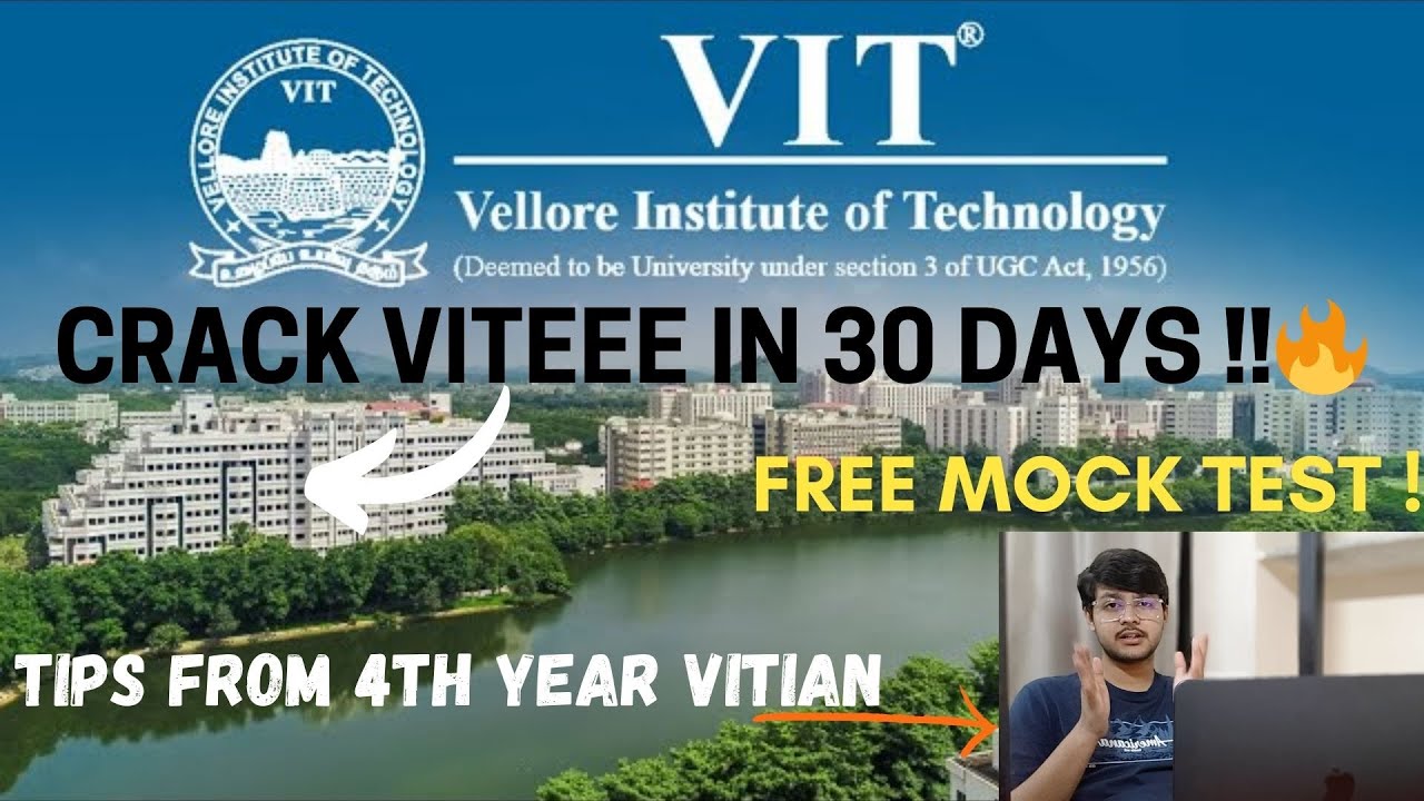 🔥 How to Crack VITEEE in One Month ! (Ultimate 30-Day Strategy) 🚀