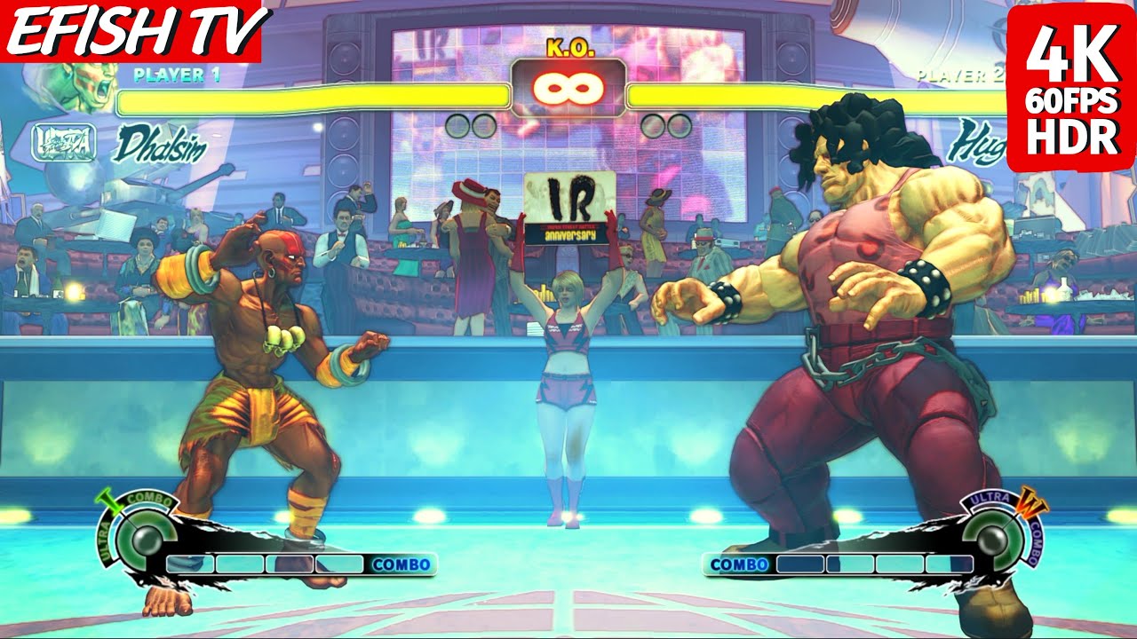 Dhalsim vs Hugo (Hardest AI) - Ultra Street Fighter IV | PS5 4K 60FPS