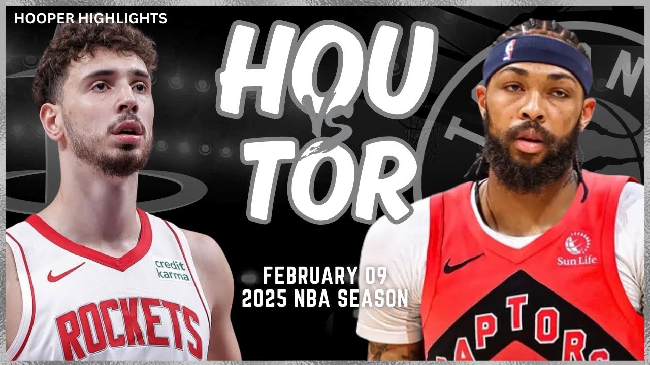 Houston Rockets vs Toronto Raptors Full Game Highlights | Feb 9 | 2025 NBA Season