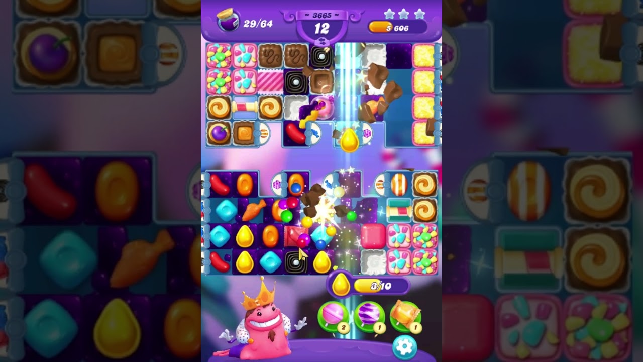 Candy Crush Friends Saga Level 3665 Get 3 Stars, 17 Moves Complete