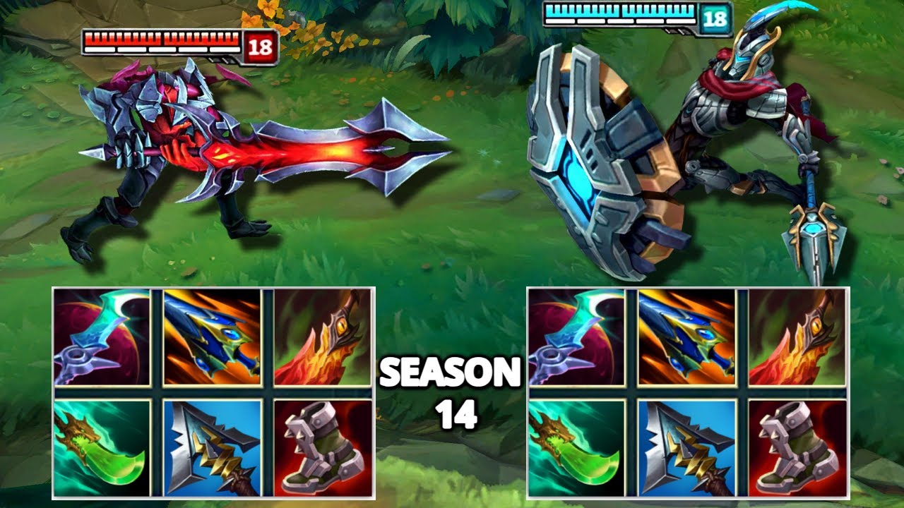 AATROX vs PANTHEON SEASON 14 BUILD FIGHTS & Best Moments!
