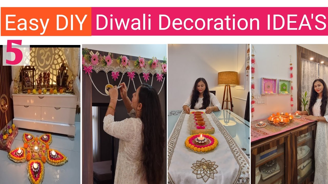 Diwali Decoration Ideas 2025 part2| Easy & Beautiful Hacks| Last minute Diwali decoration ideas