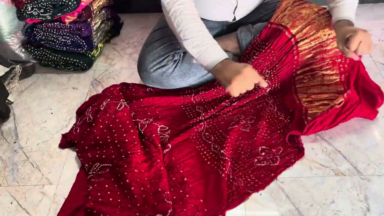 Semi gaji ambadad saree 