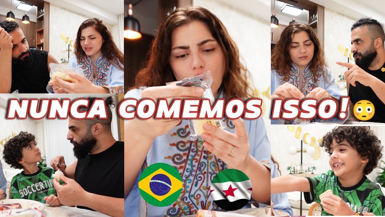 Compramos DOCES BRASILEIROS e nosso filho COMEÇOU SEM ESPERAR 😂🍫