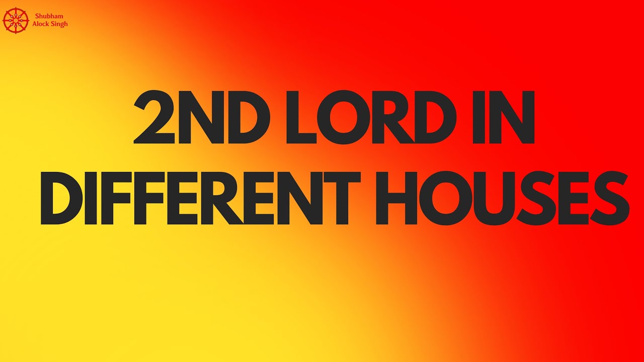 2nd Lord in Different Houses of Horoscope | #astrology #jyotish #astro #learnastrology #horoscope