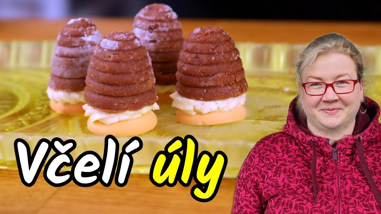 🎄👩‍🍳 Včelí úly alias vosí hnízda plněné vaječným likérem a máslovým krémem
