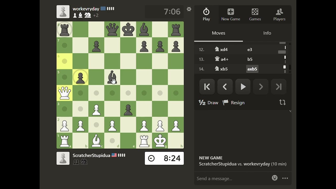 My first chess game video! Link to play in description 👇