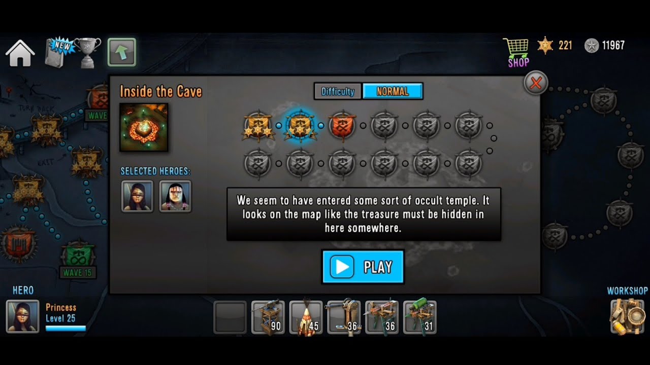 Inside the Cave (Normal) | Last Hope Tower Defense