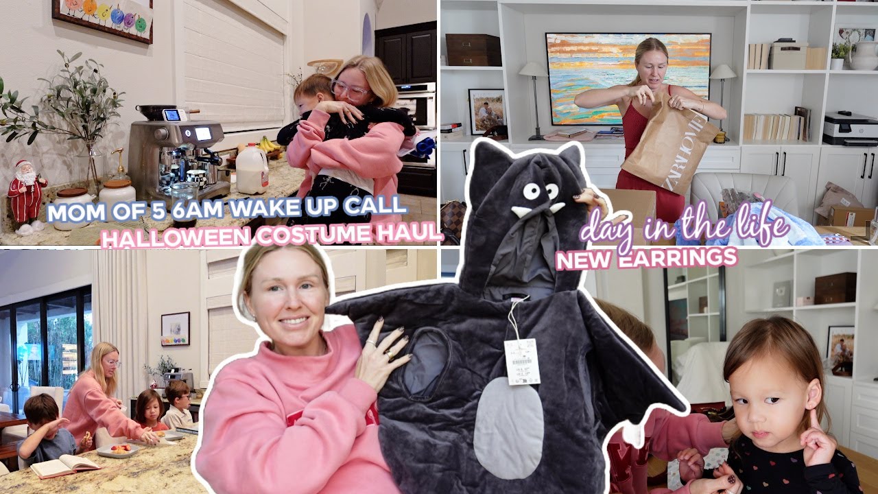 СЕМЬЯ ИЗ СЕМЕРЫХ ЧЕЛОВЕК: ПОДЪЕМ В 6 УТРА, ПОКУПКИ НА ХЭЛЛОУИН, НОВЫЕ СЕРЬГИ ДЛЯ МАЛЫШКИ И МНОГОЕ...