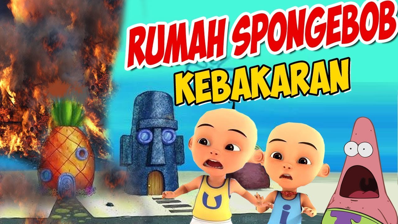 Rumah Spongebob Kebakaran , Upin ipin Kaget ! GTA Lucu
