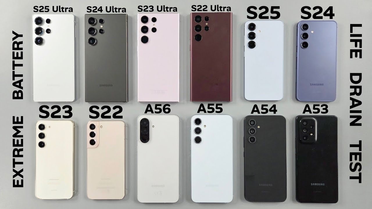 Samsung Battery Life Champion?S25 Ultra vs S25 vs A56 | Full Drain Test with A-Series & Ultra Models