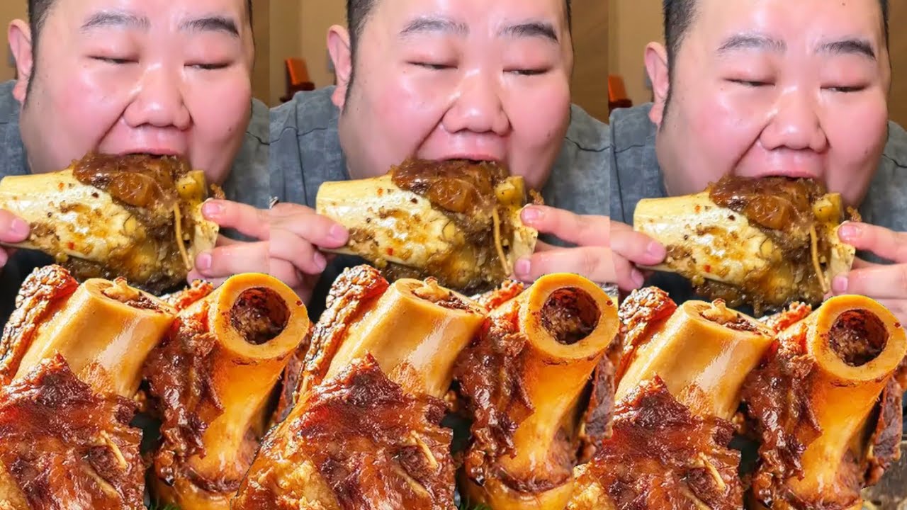 【大胃王挑戰】挑戰花800元吃呼和浩特人氣餐廳！一整個特色牛大骨比臉還大，直接抱著啃滿嘴流油｜Food Challenge【櫻木花胖】
