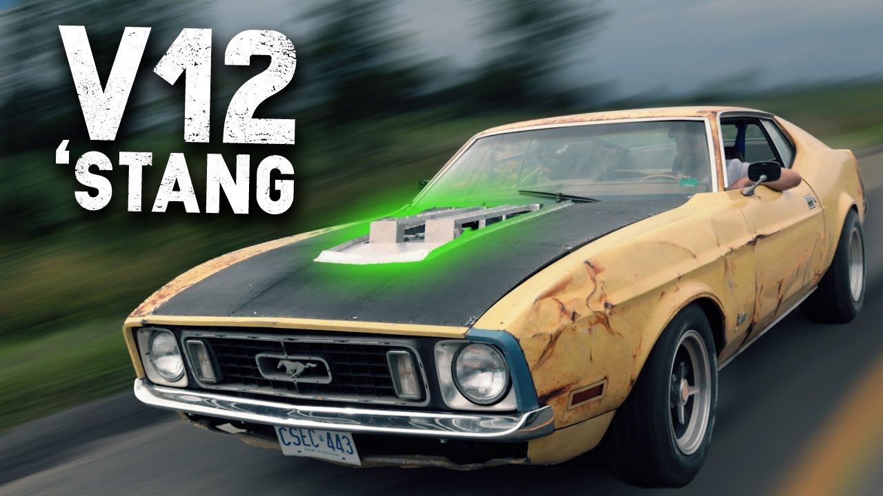 Рейдус показывает нам свой Mustang «Mach12», переделанный под Jaguar V12.