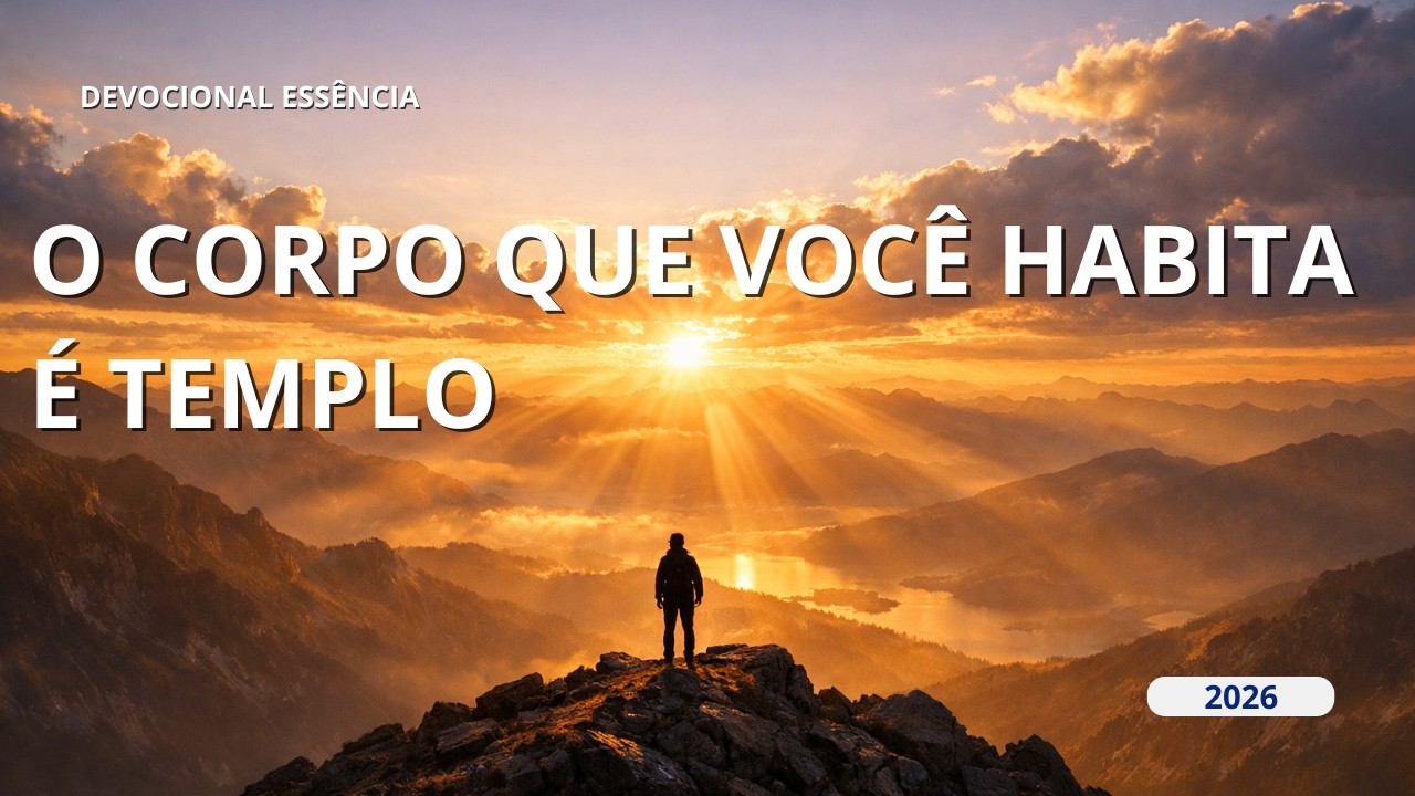 Devocional Essência: 21 de Fevereiro - O CORPO QUE VOCÊ HABITA É TEMPLO