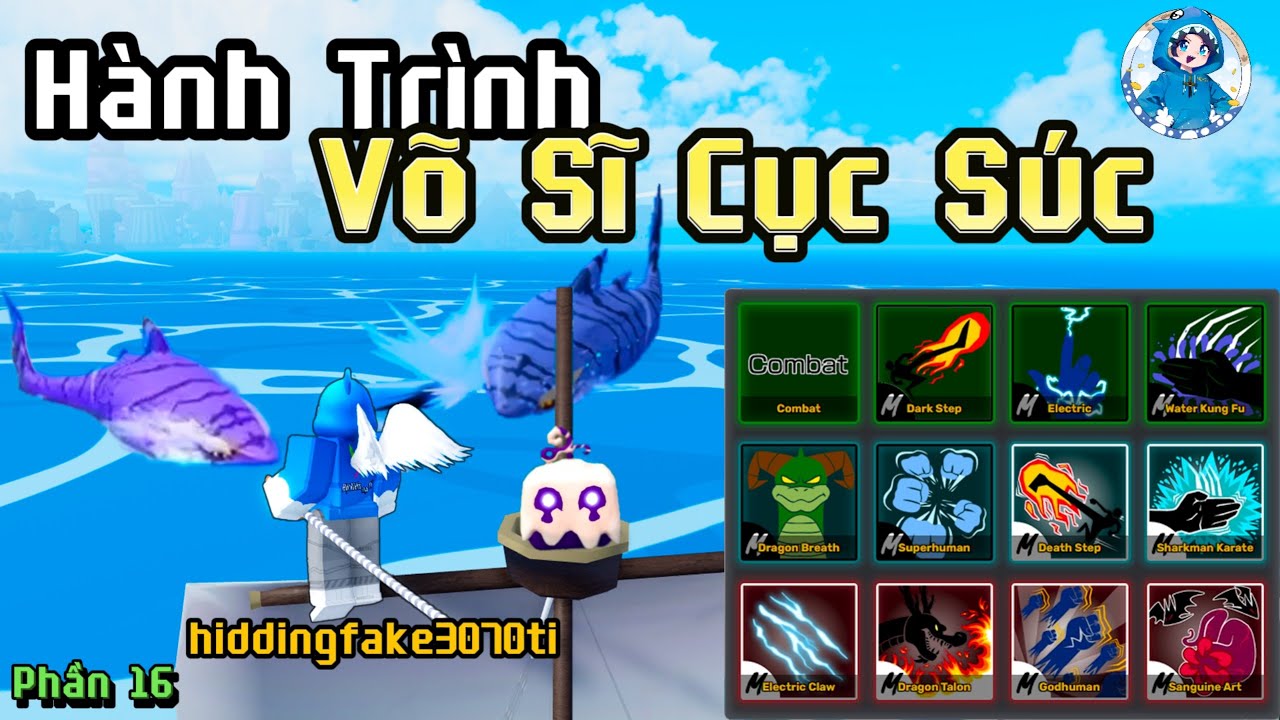 Bloxfruits - Hidding trở thành Võ Sĩ Cục Súc - Phần 16. #hidding #roblox #bloxfruit #bloxfruits