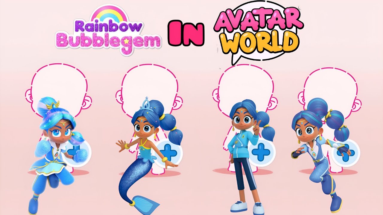 How To Make Blue Sapphire 💙 All transformation in Avatar World!!#avatarworld #rainbowbubblegem#video