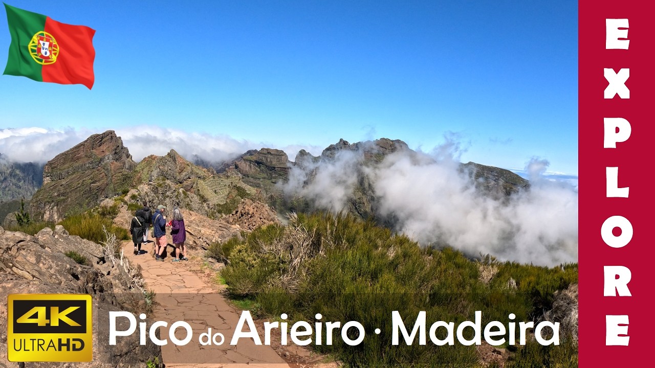 MADEIRA Pico do Areeiro in April &middot; PR1 Hiking trail | Explore in 4K
