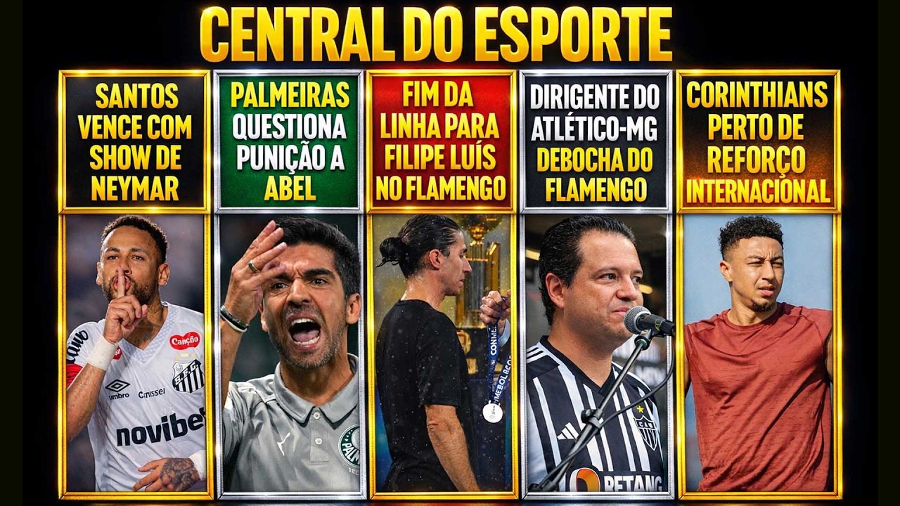 FIM DA LINHA PRA FILIPE LUIS | DIRIGENTE ATLÉTICO-MG DEBOCHA DO FLAMENGO | NEYMAR BRILHA NO SANTOS