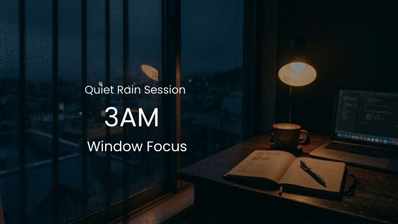 3AM Deep Work – Quiet Rain Jazz with Soft Vocals (1 Hour)