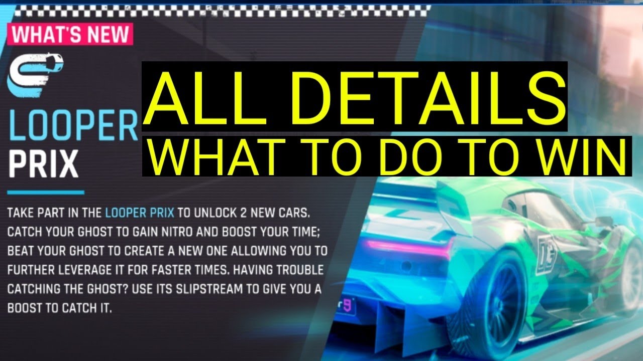 Asphalt 9 LOOPER PRIX- Best Strategy and all its details