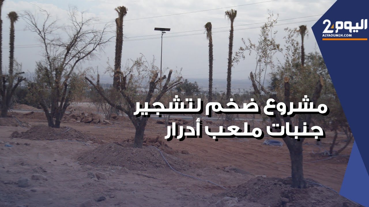 مشروع ضخم لتشجير محيط ملعب أدرار الكبير بأكادير استعدادا لاحتضان مباريات كأس أمم افريقيا