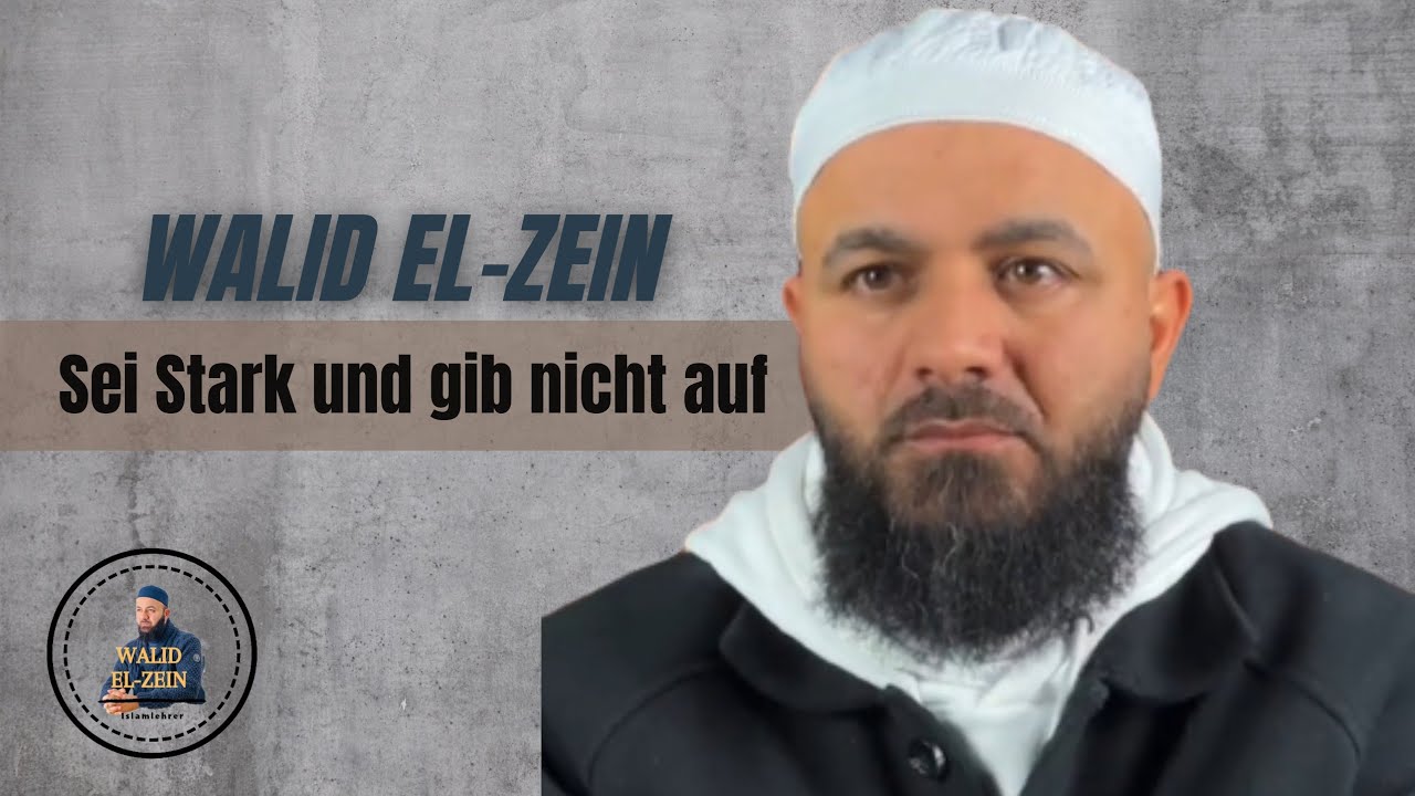 Sei stark und gib nicht auf