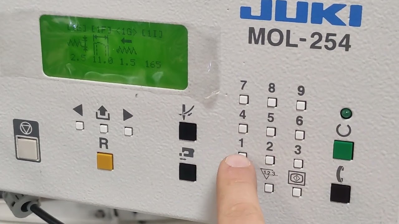 AJUSTE DESPERDICIO Y UNION DE CINTA PASADOR // MOL-254 JUKI