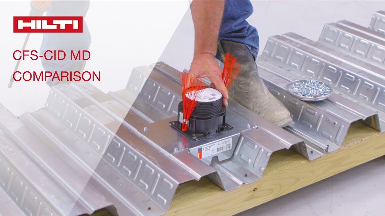 COMPARISON Hilti's firestop cast-in for metal deck vs. standard methods