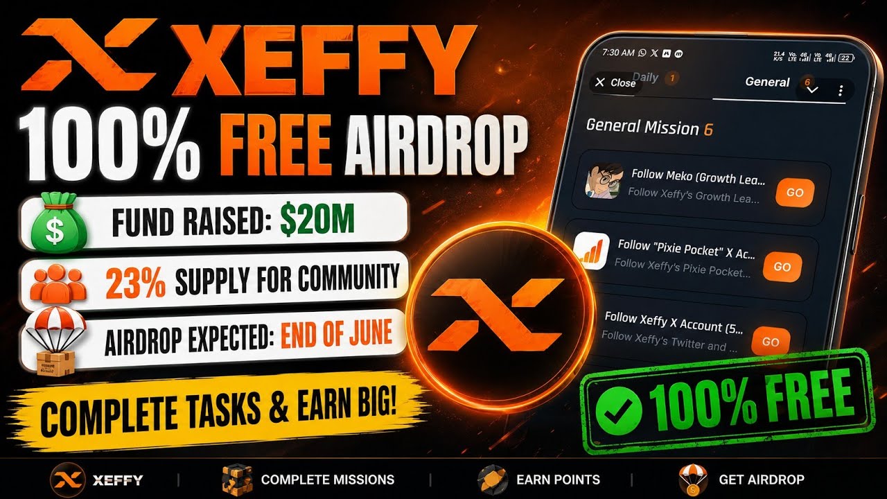 Новый аирдроп Xeffy || Видео с подробным описанием задания Xeffy || Полный обзор Xeffy || Xeffy