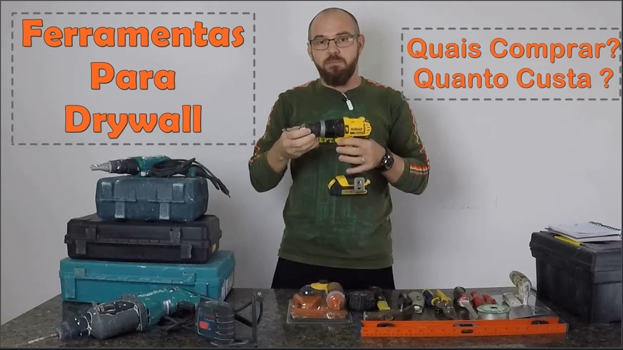 QUAIS FERRAMENTAS PRECISO P/ COME&Ccedil;AR A TRABALHAR COM DRYWALL