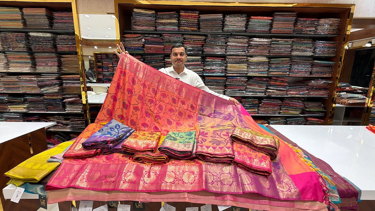 Только что поступили в продажу😍🚨Сари из жоржета, полукрепа и туссарового шелка из Бангалора и Мал...