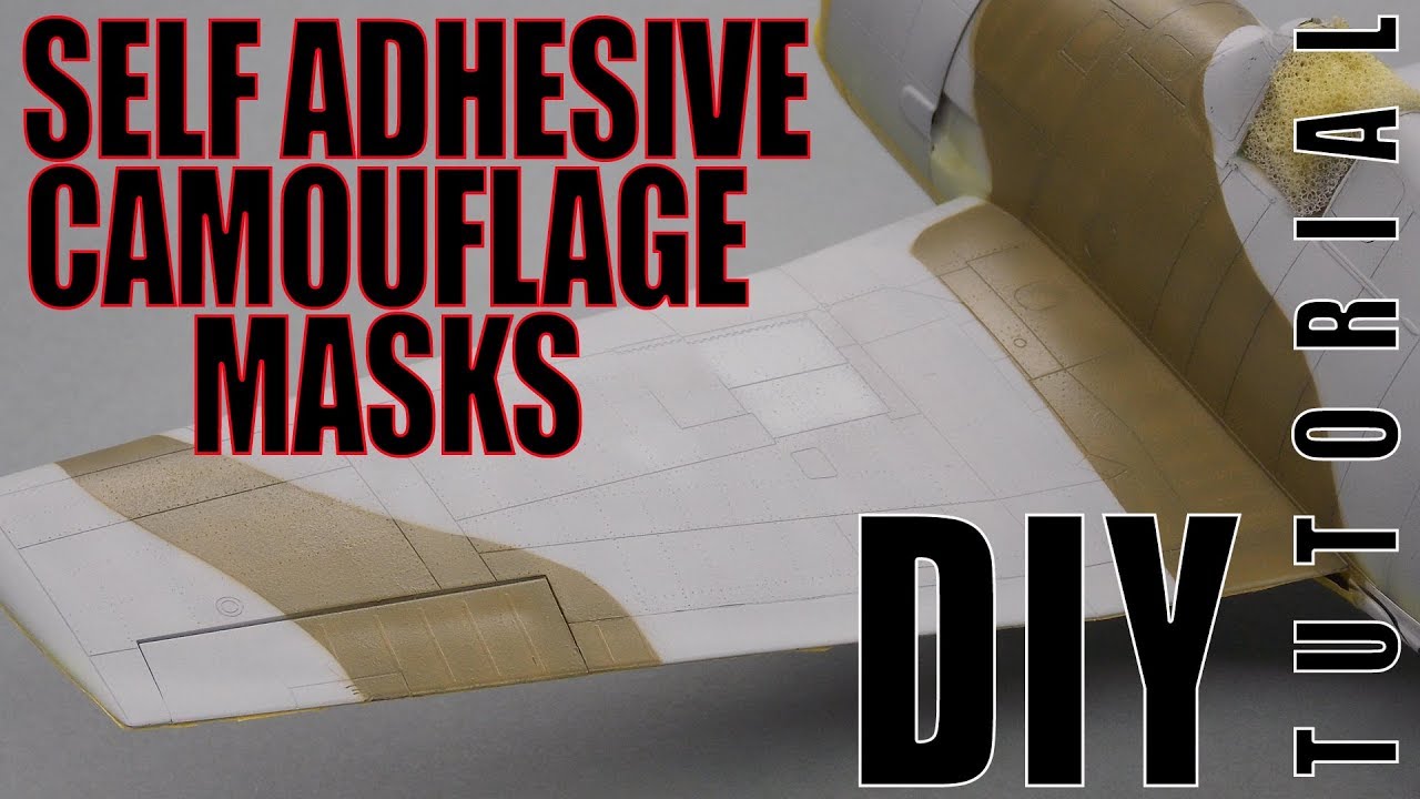 DIY self adhesive camouflage masks - plastic scale modeling tutorial