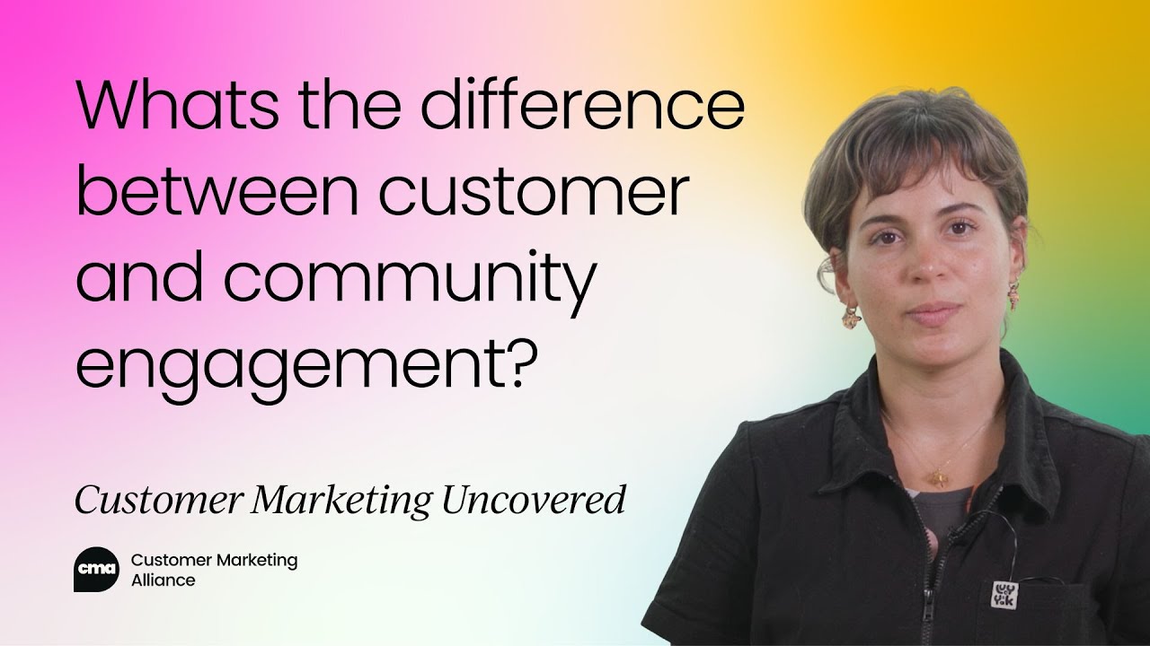 No, customer and community engagement are not the same thing