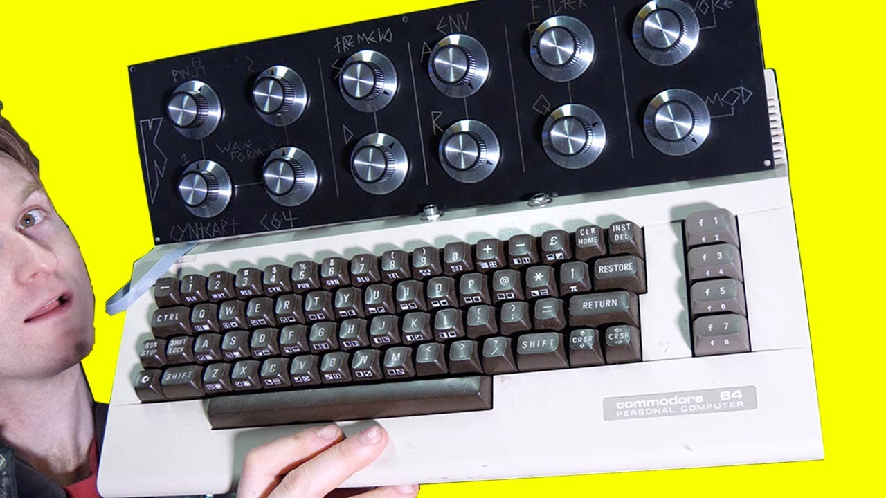 COMMODORE 64 SYNTH KNOB INTERFACE FOR CYNTHCART MEGAMOD
