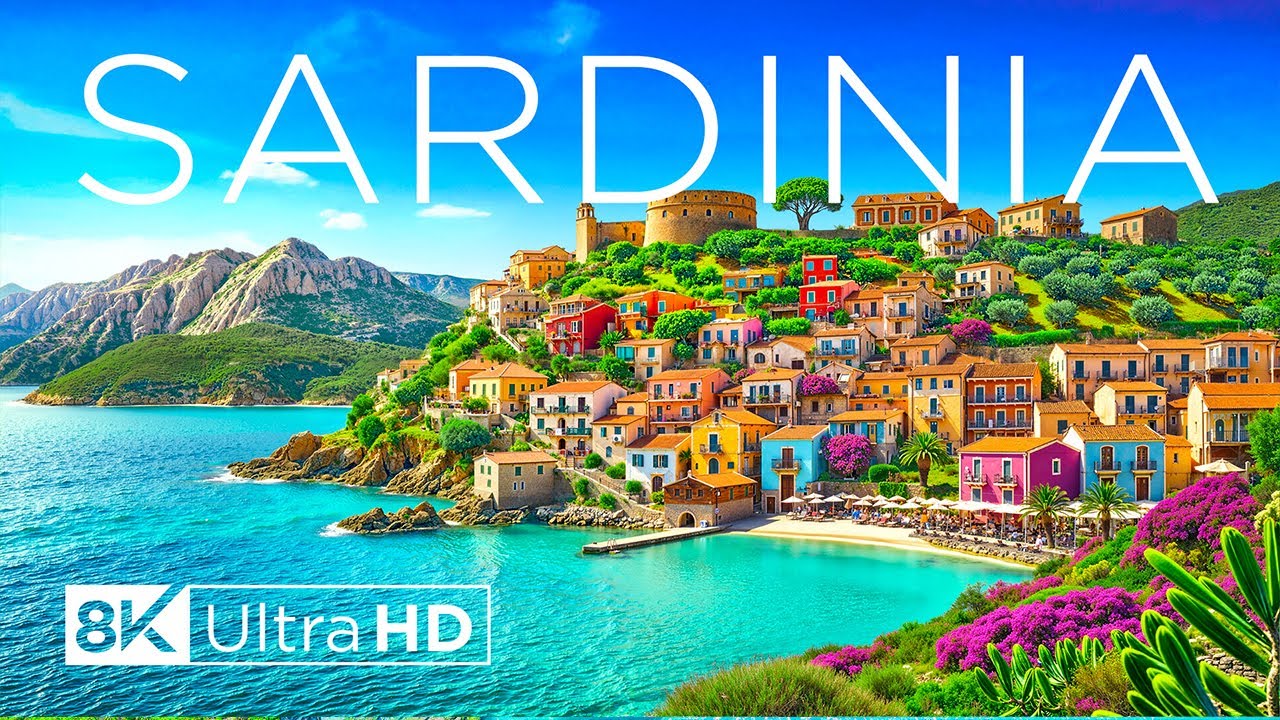 САРДИНИЯ 8K UHD – расслабляющая музыка среди бирюзовых вод, скалистых скал и чистейших пляжей