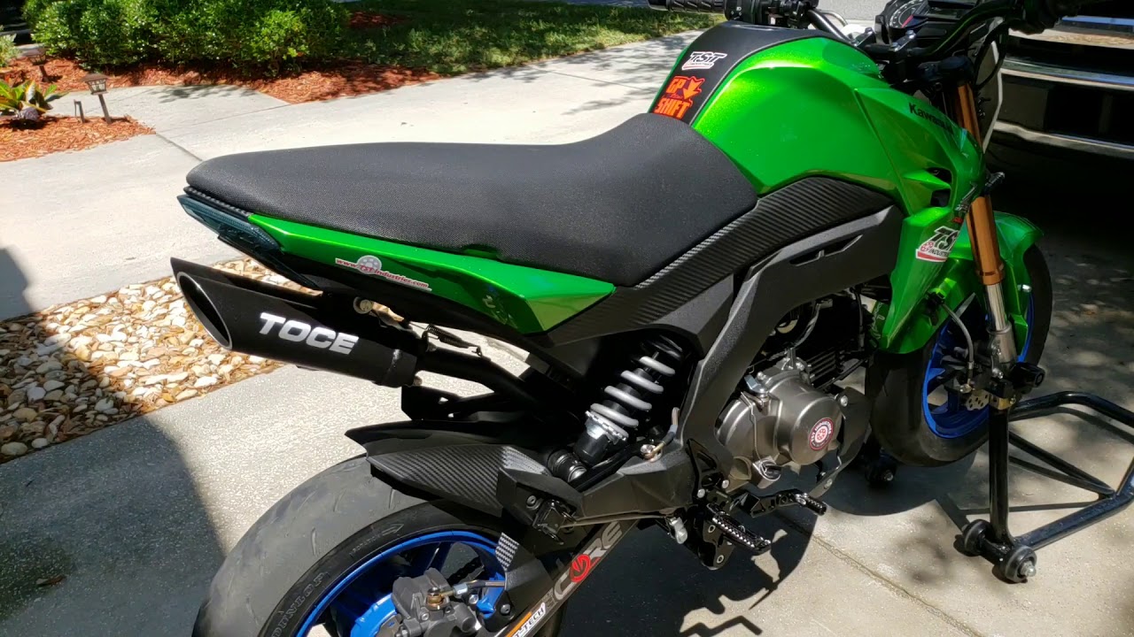 Toce exhaust on Z125 Pro!
