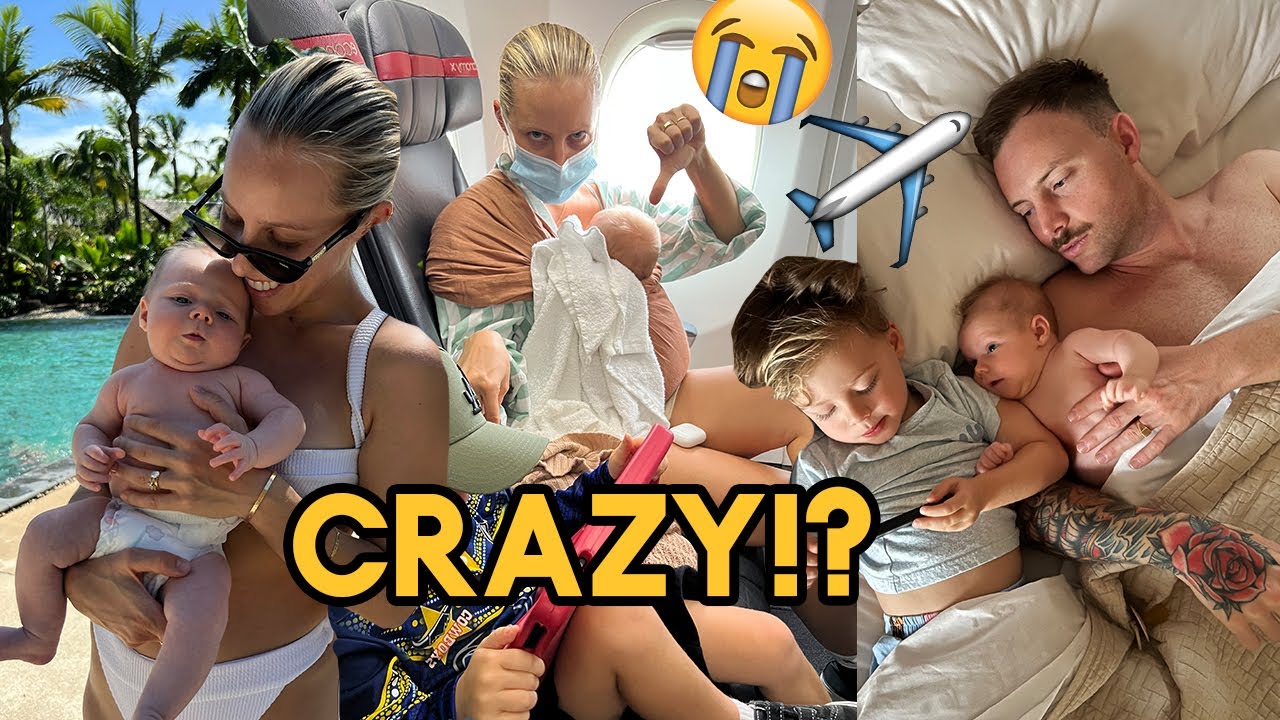 ARE WE CRAZY!? Travelling with a 6 week and 3 year old [VLOG]
