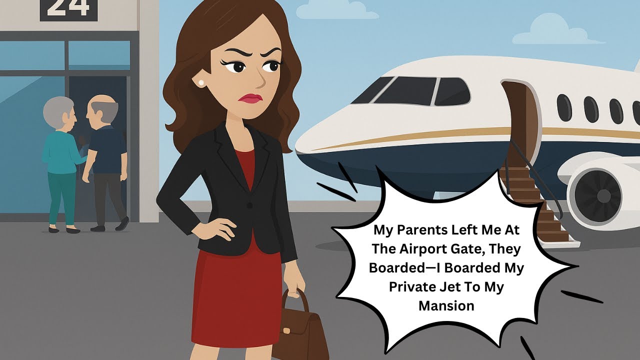My Parents Left Me At The Airport Gate, They Boarded—I Boarded My Private Jet To My Mansion