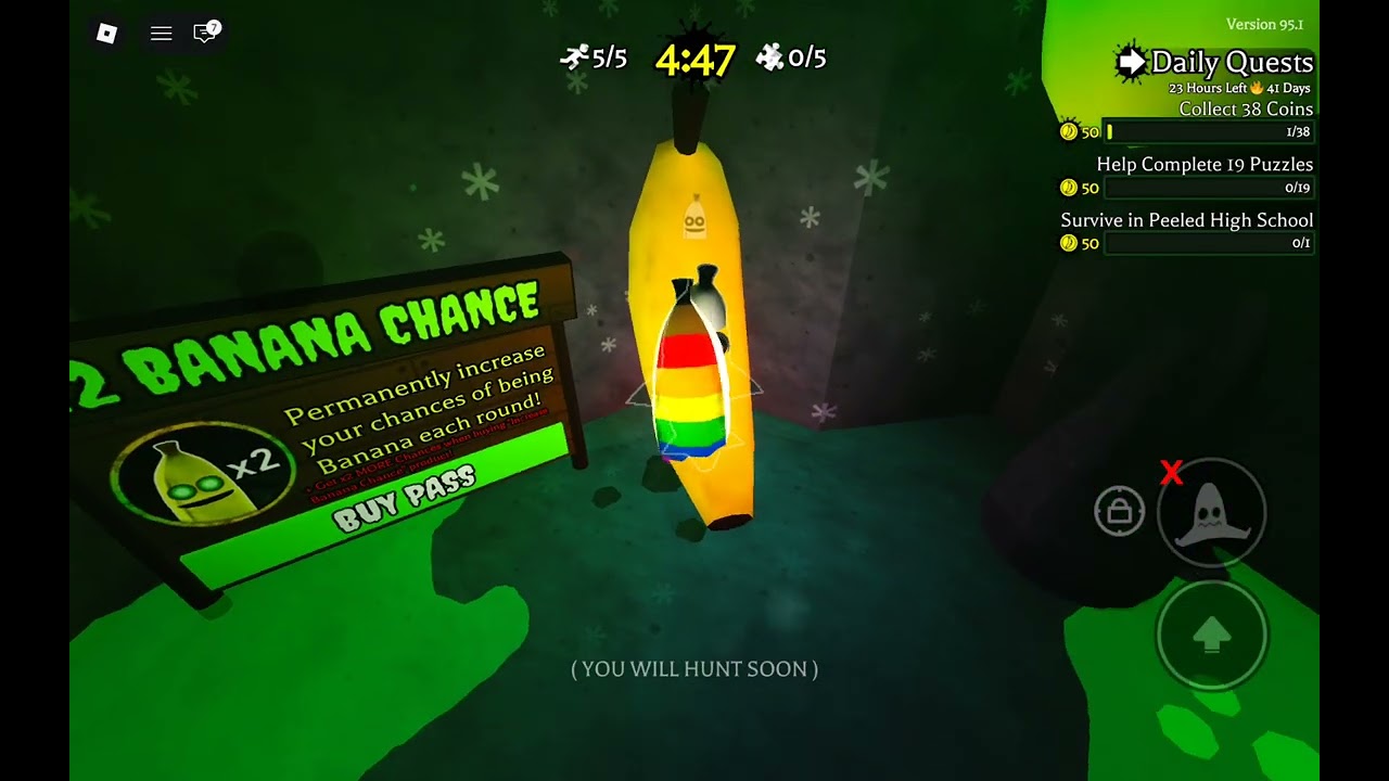 I played Banana eat with my friend 