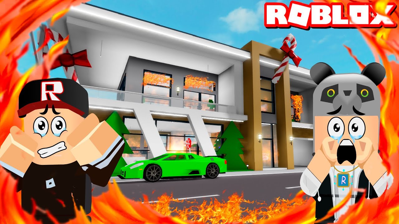 Yeni Evimiz Yandı!! - Panda ile Roblox Brookhaven