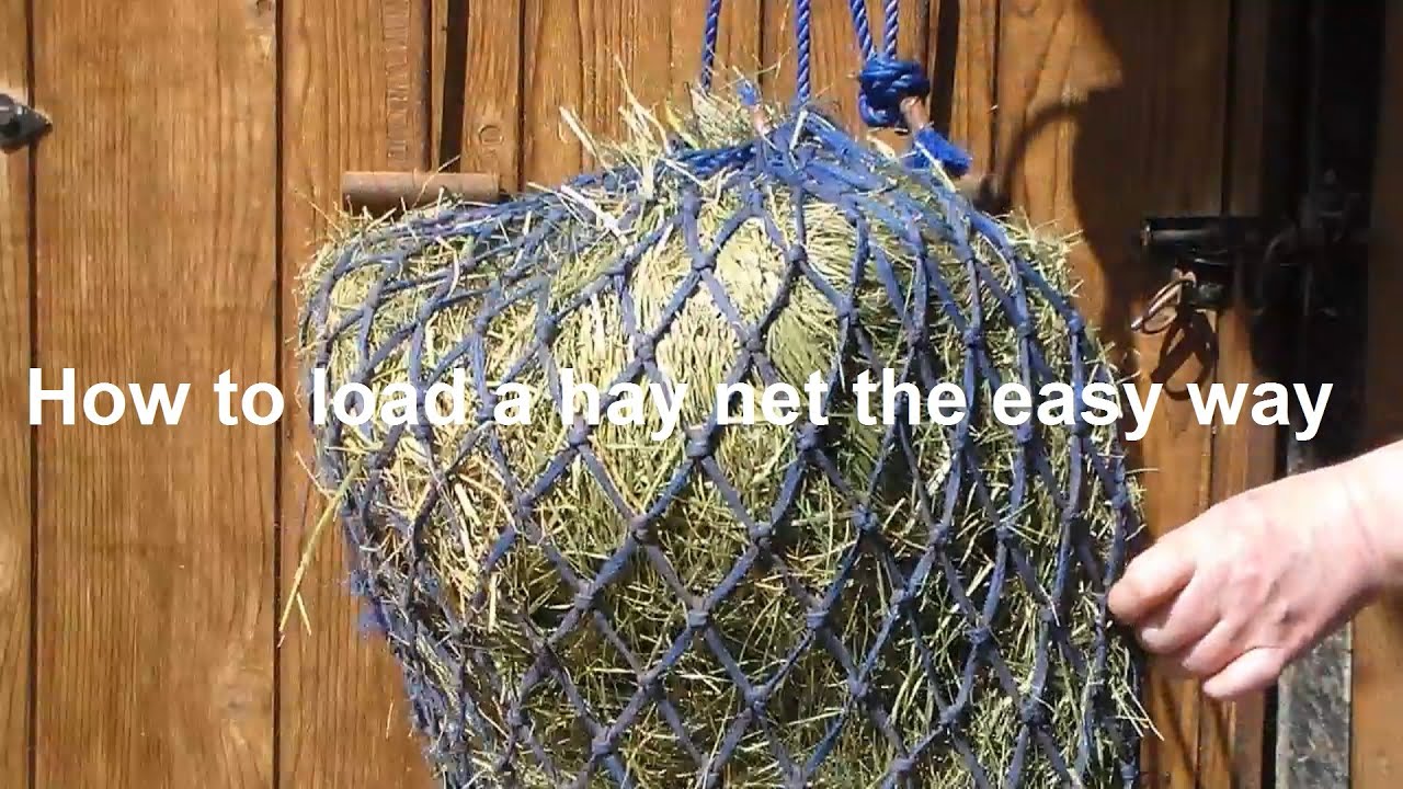 How to load a hay net the easy and quick way